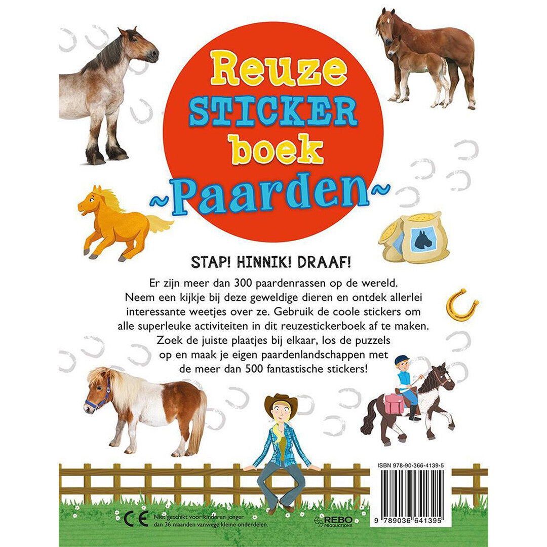 uitgeverij rebo reuzestickerboek paarden | 1724139 | 3
