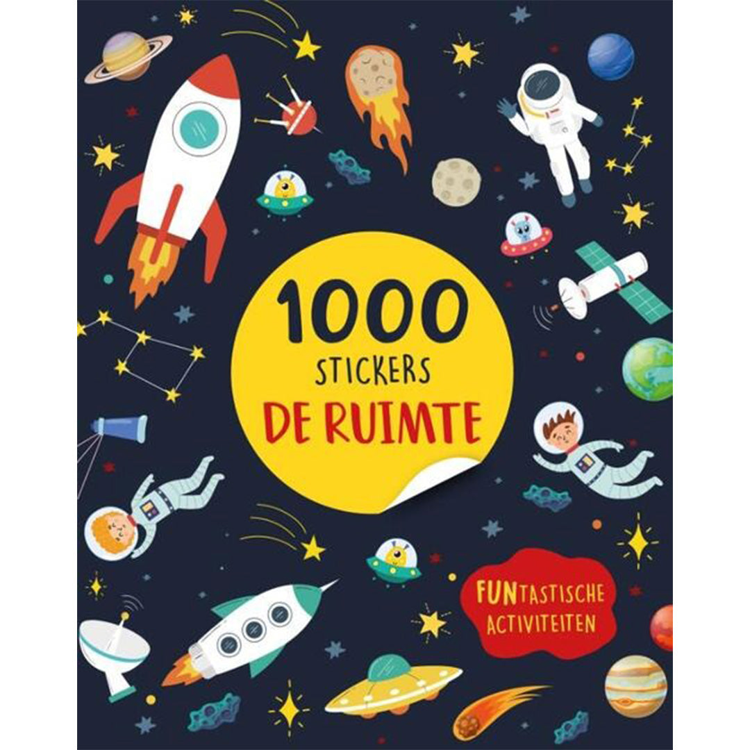 uitgeverij rebo stickerboek de ruimte - 1000 stickers | 1