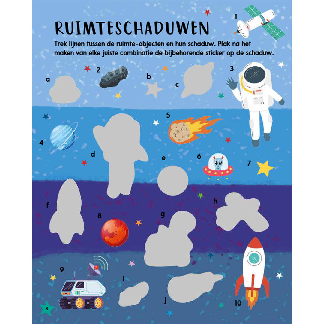 uitgeverij rebo stickerboek de ruimte - 1000 stickers | 5