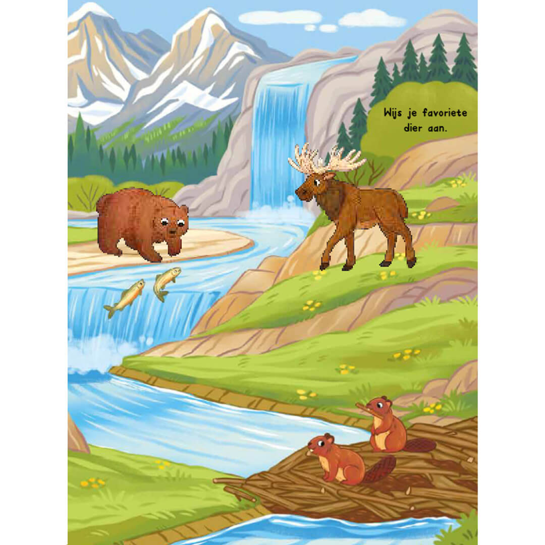 uitgeverij rebo stickerboek dieren stickerwereld | 1724745 | 4