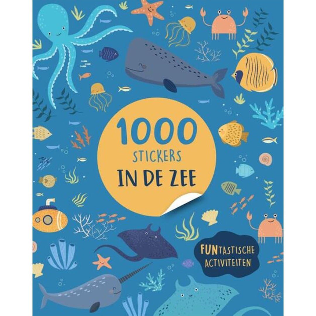 uitgeverij rebo stickerboek in de zee - 1000 stickers | 1