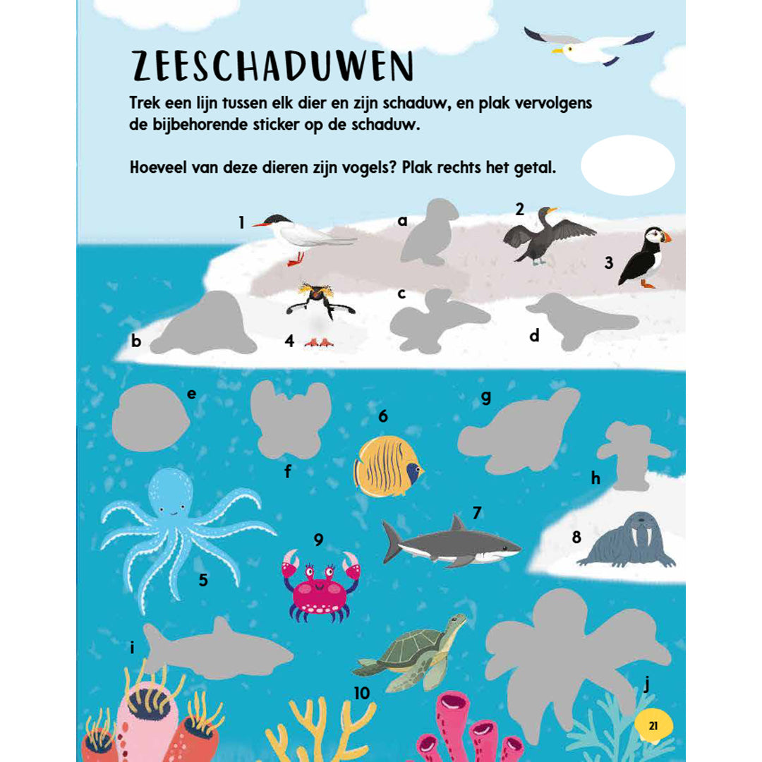 uitgeverij rebo stickerboek in de zee - 1000 stickers | 5