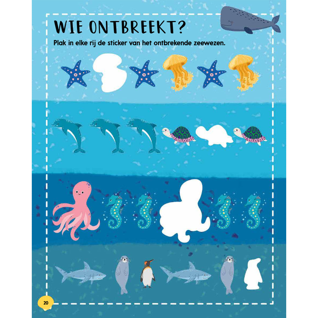 uitgeverij rebo stickerboek in de zee - 1000 stickers | 4
