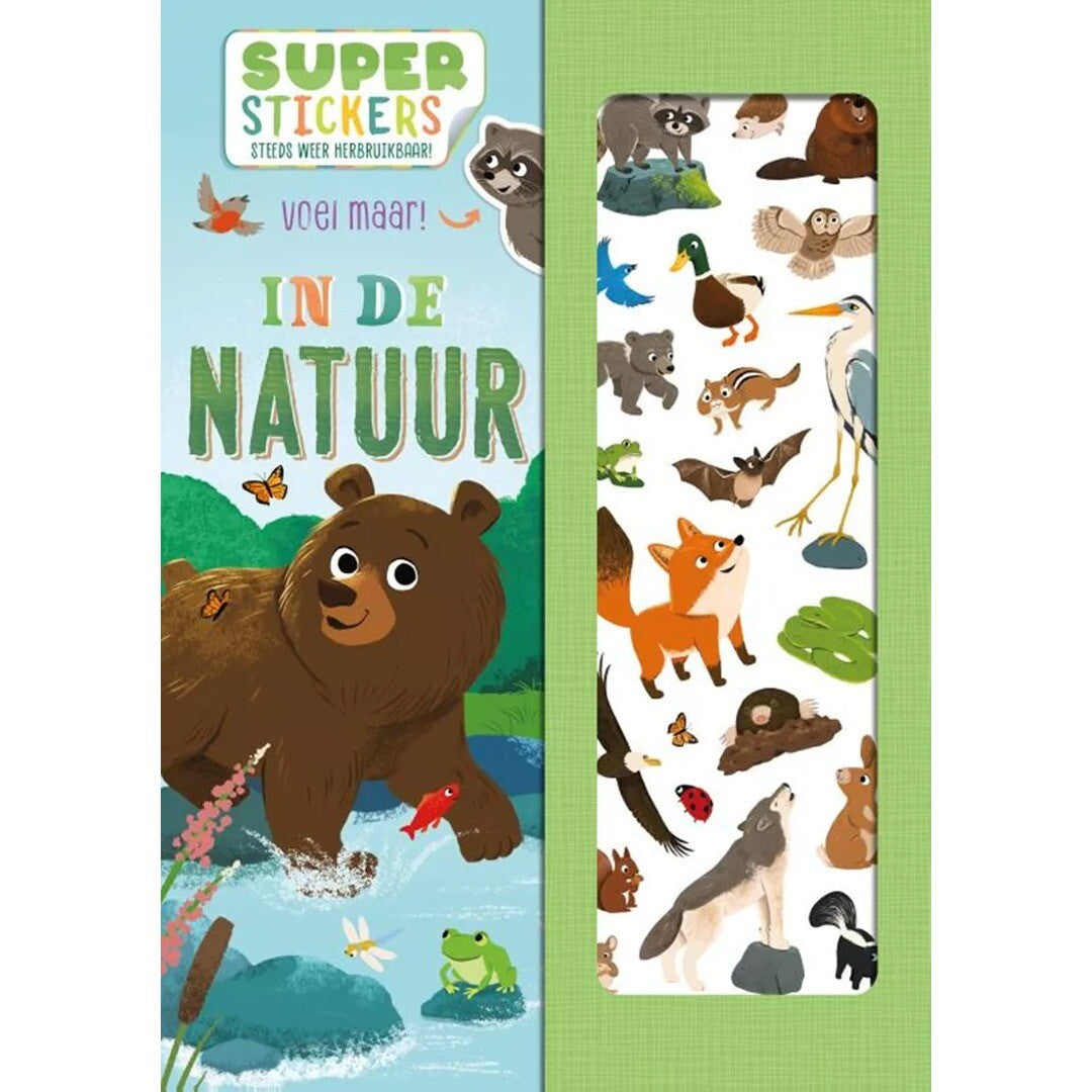 uitgeverij rebo stickerboek superstickers in de natuur | 1724641 | 0
