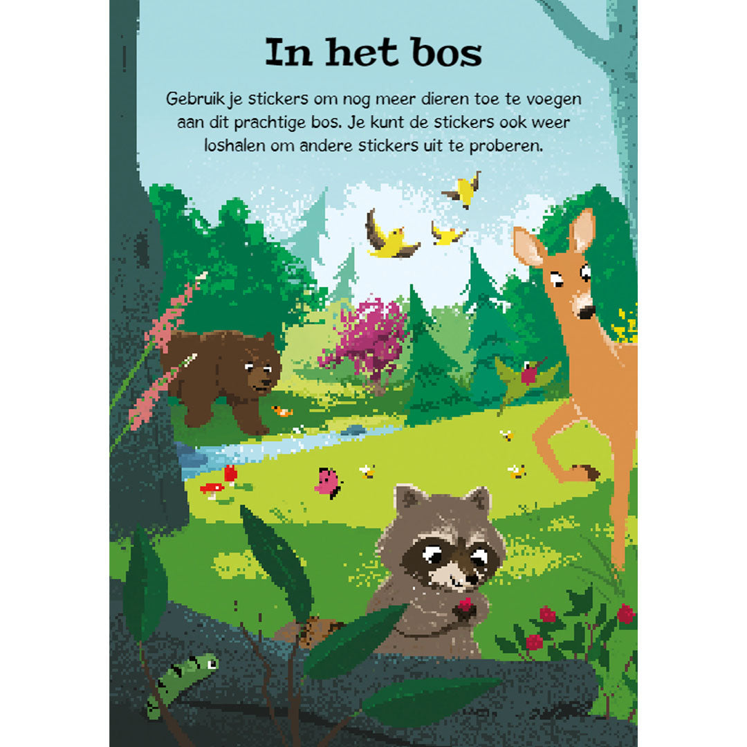 uitgeverij rebo stickerboek superstickers in de natuur | 1724641 | 3