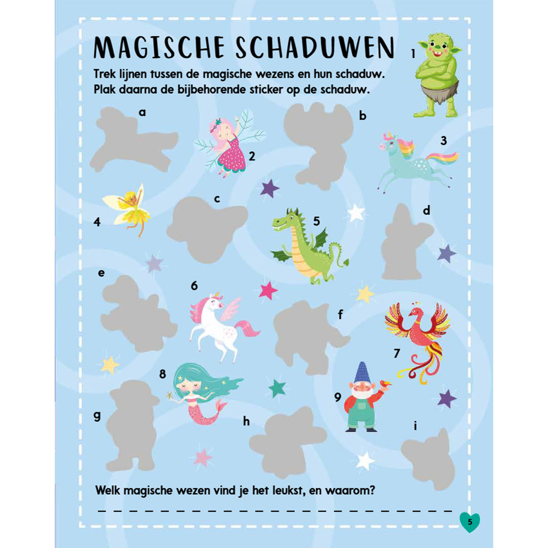 uitgeverij rebo stickerboek unicorns - 1000 stickers | 5