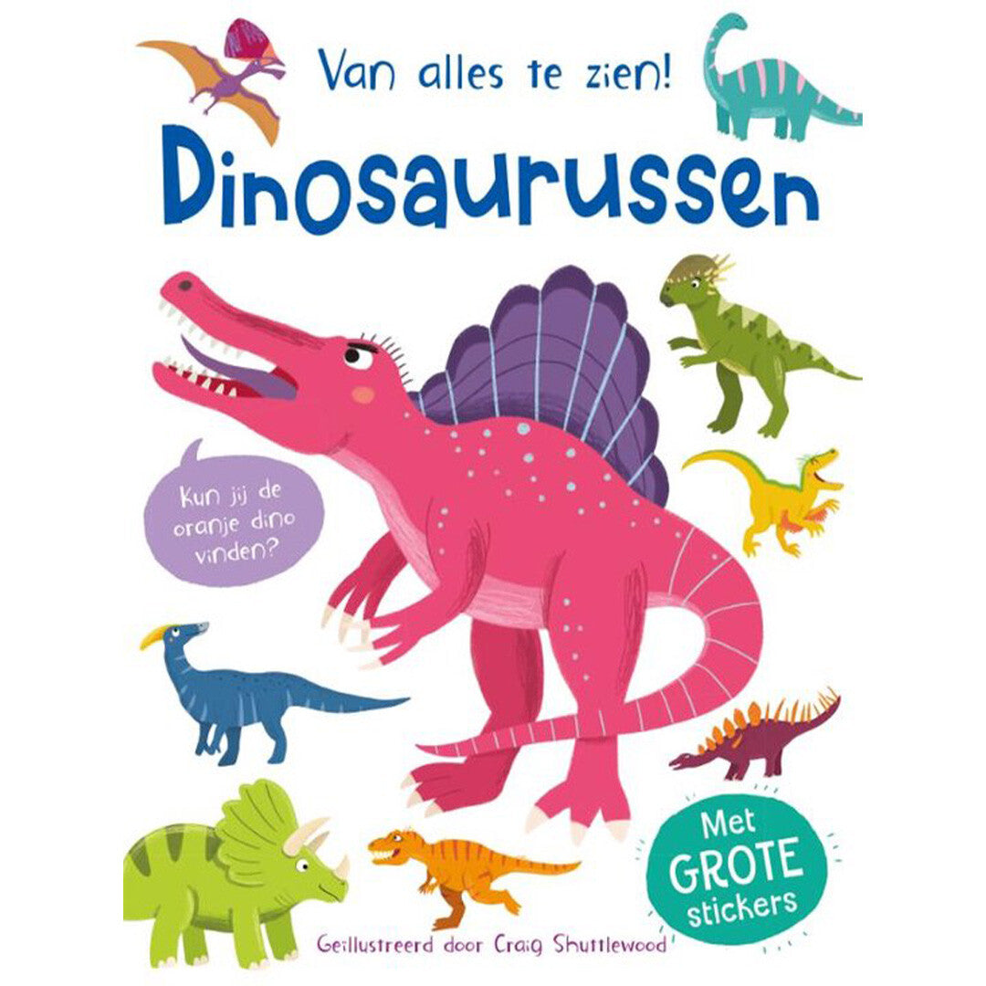 uitgeverij rebo stickerboek van alles te zien! dinosaurussen | 1724536 | 0