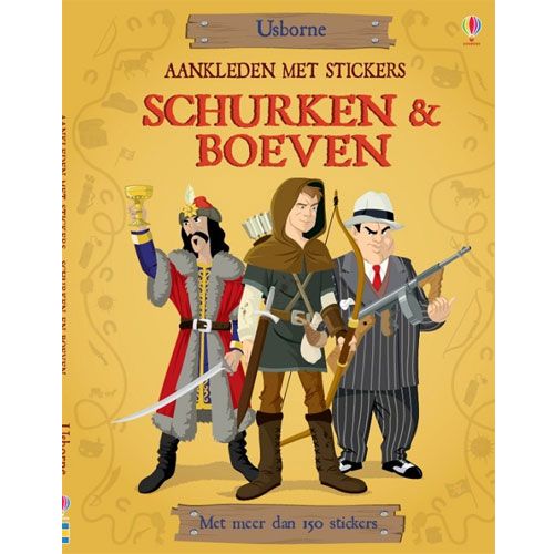 uitgeverij usborne aankleden met stickers schurken & boeven | 1707917 | 0