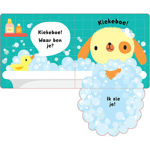 uitgeverij usborne baby's allereerste flapjesboek - bedtijd kiekeboe | 1700909 | 1