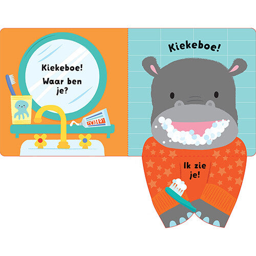 uitgeverij usborne baby's allereerste flapjesboek - bedtijd kiekeboe | 1700909 | 2