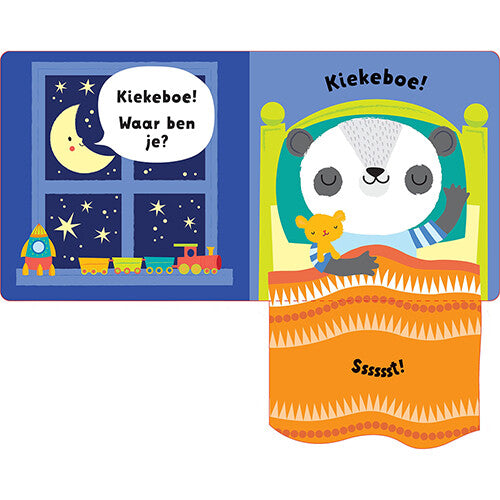 uitgeverij usborne baby's allereerste flapjesboek - bedtijd kiekeboe | 1700909 | 3