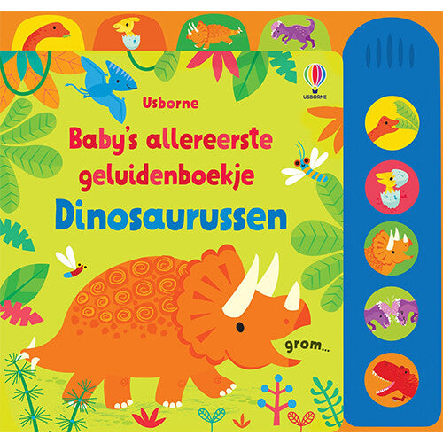 uitgeverij usborne baby's allereerste geluidenboekje - dinosaurussen | 1701454 | 0