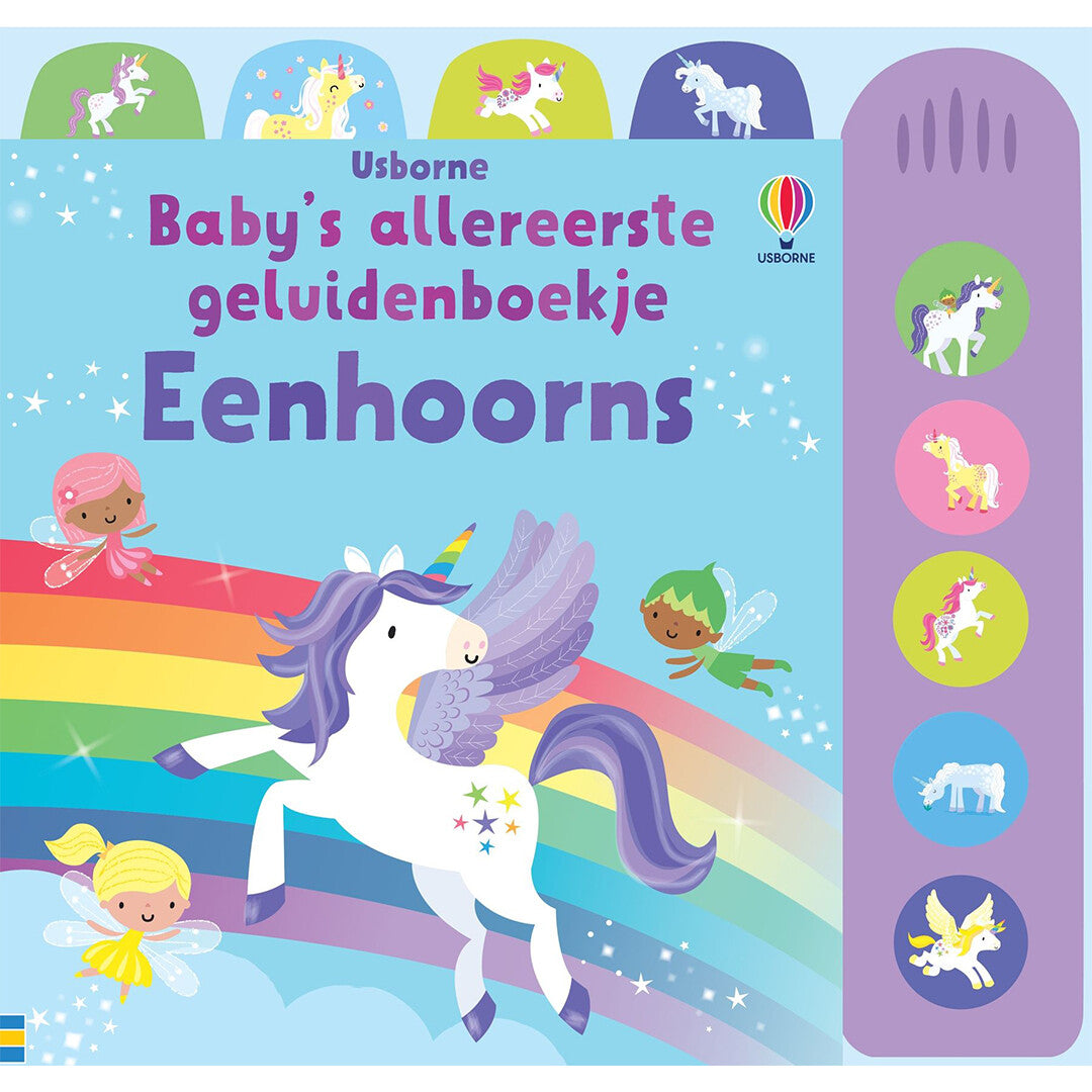 uitgeverij usborne baby's allereerste geluidenboekje - eenhoorns | 1700896 | 0