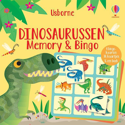uitgeverij usborne dinosaurussen memory en bingo  | 1708586  | 0