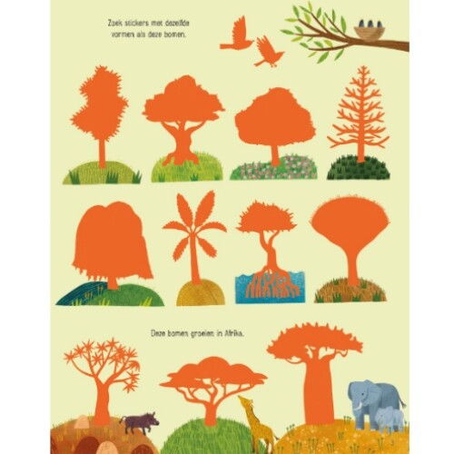 uitgeverij usborne eerste stickerboek bomen | 1700215 | 2