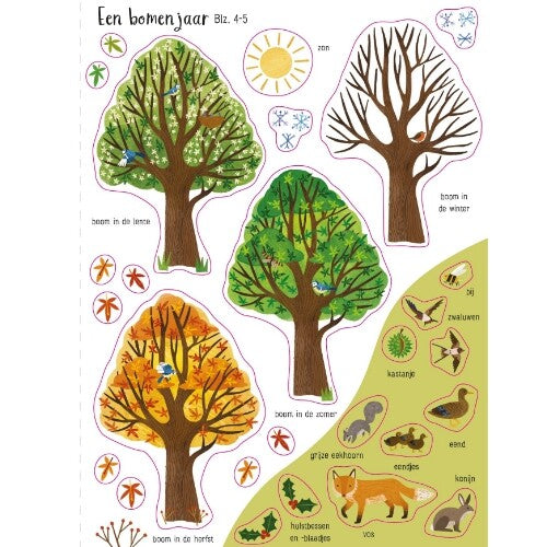 uitgeverij usborne eerste stickerboek bomen | 1700215 | 6
