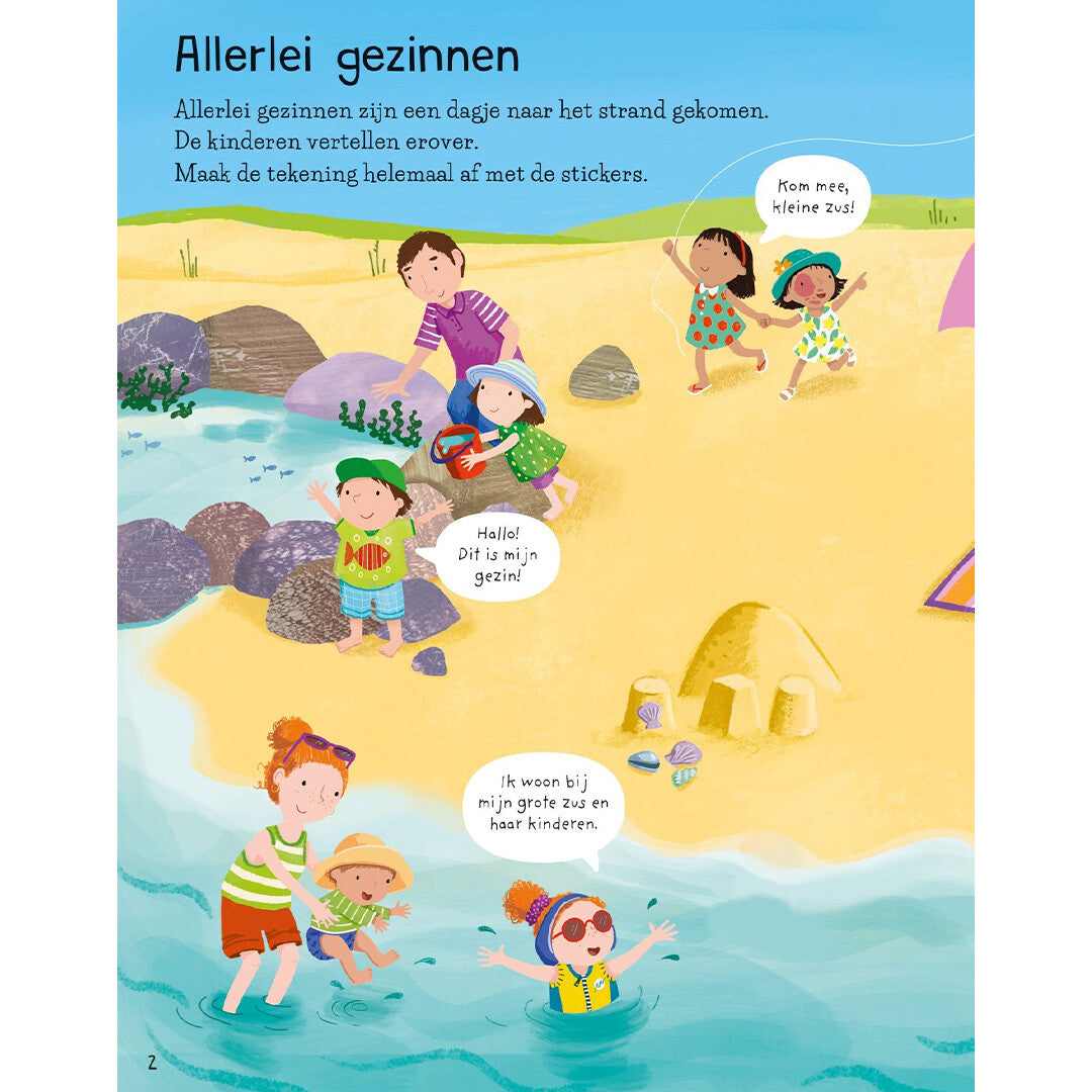 uitgeverij usborne eerste stickerboek gezinnen | 1701501-usborne | 1