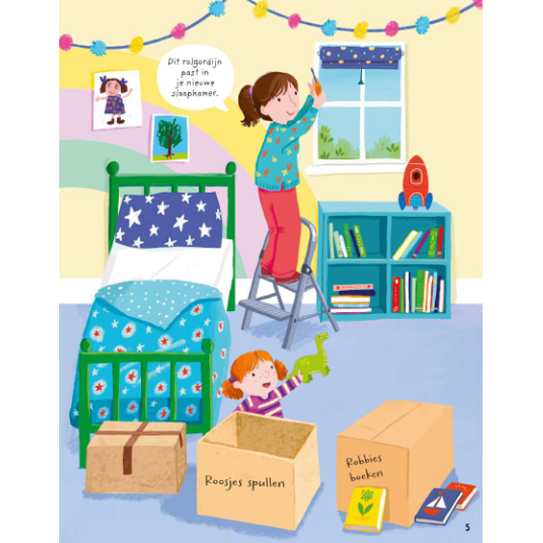 uitgeverij usborne eerste stickerboek - verhuizen | 3