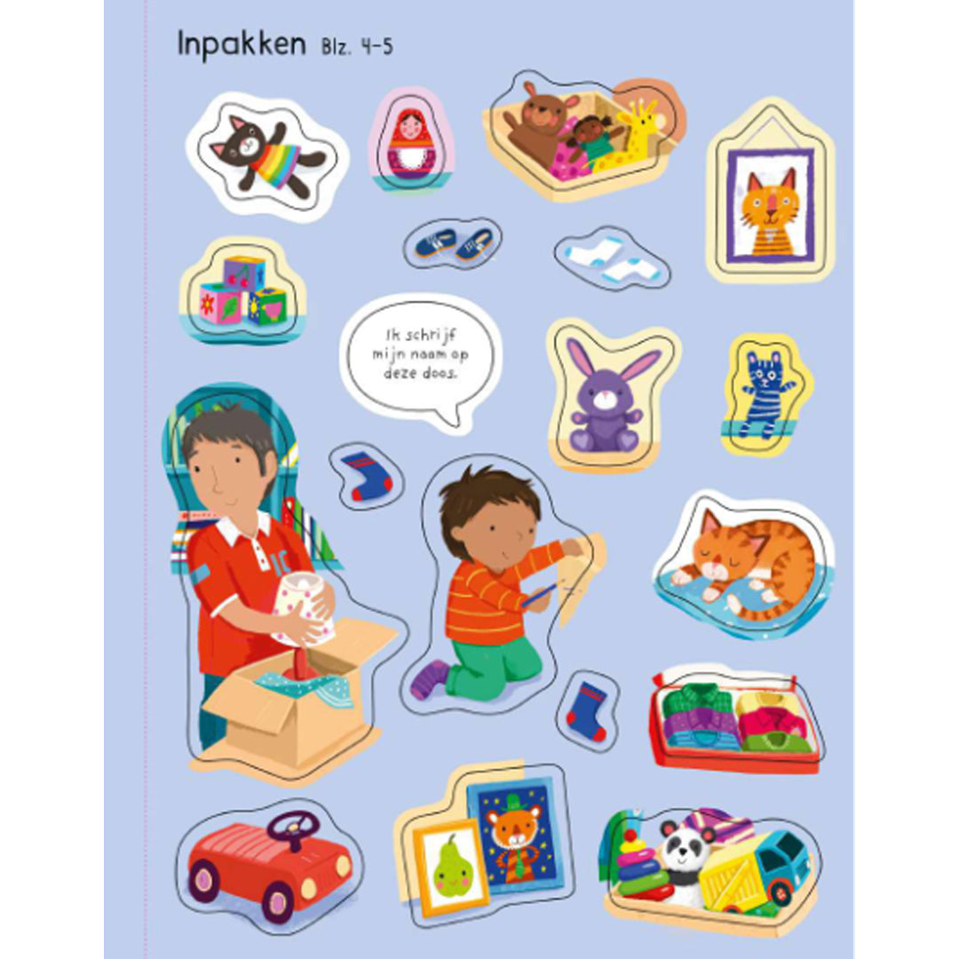uitgeverij usborne eerste stickerboek - verhuizen | 6