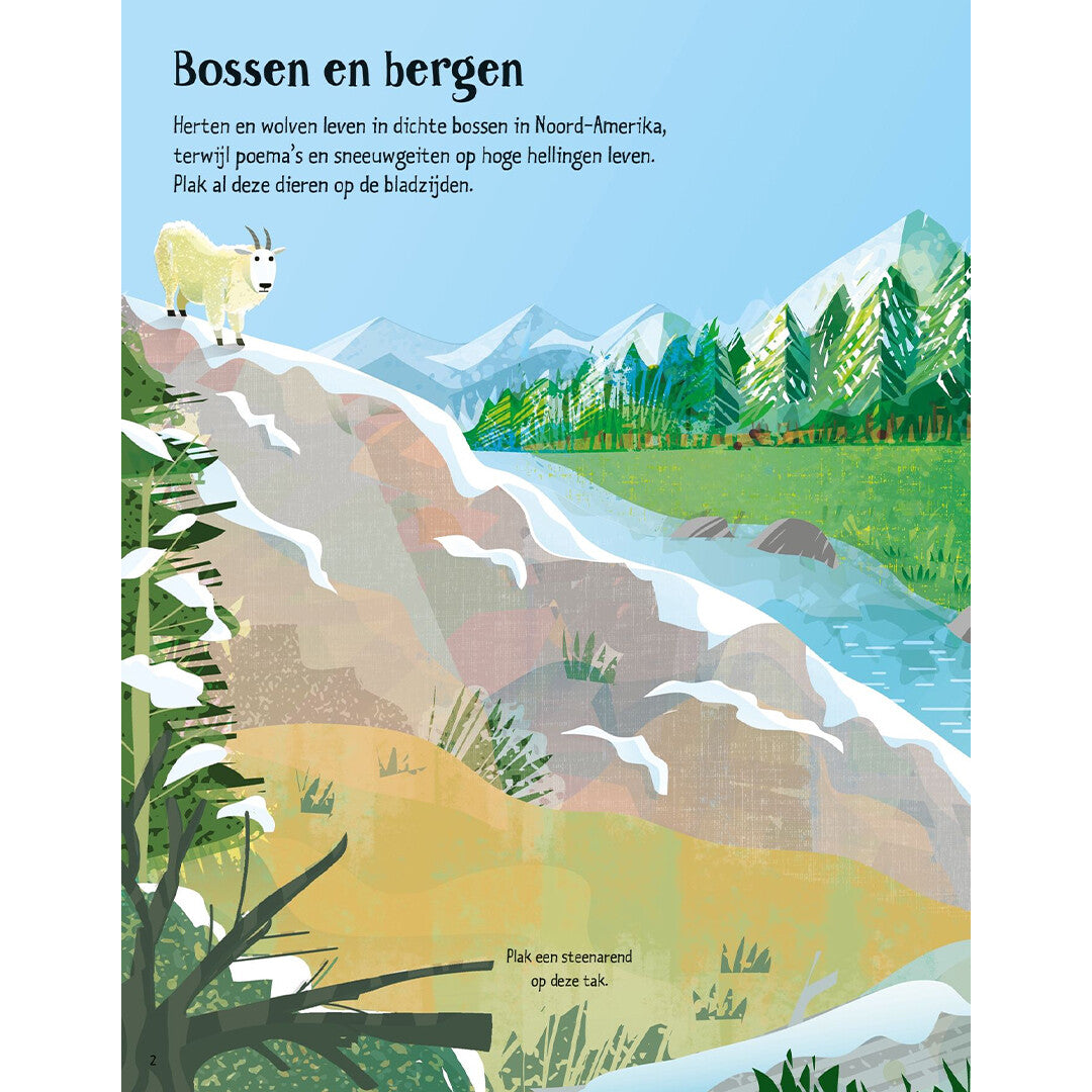 uitgeverij usborne eerste stickerboek wilde dieren | 1700218 | 1