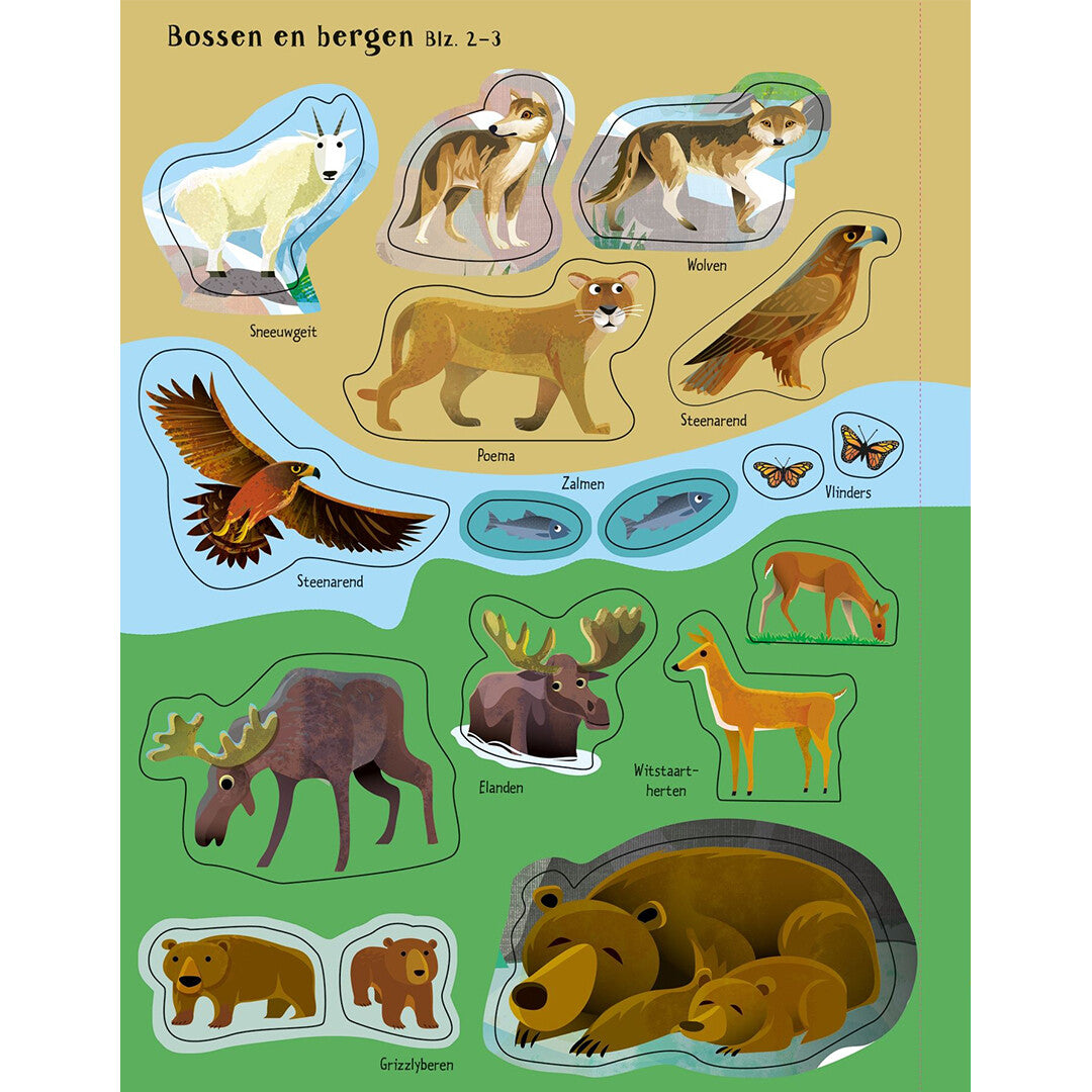uitgeverij usborne eerste stickerboek wilde dieren | 1700218 | 5