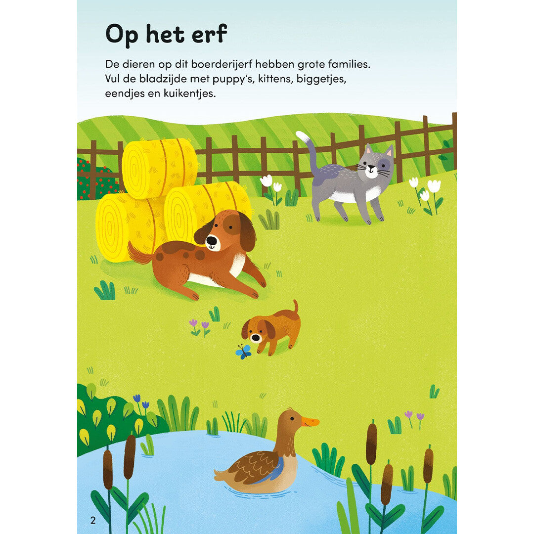 uitgeverij usborne eerste stickerboekje babydieren | 1707996 | 1