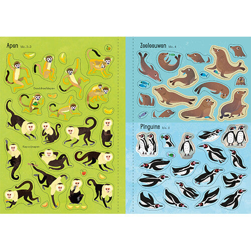 uitgeverij usborne eerste stickerboekje dierentuin | 17093890 | 4