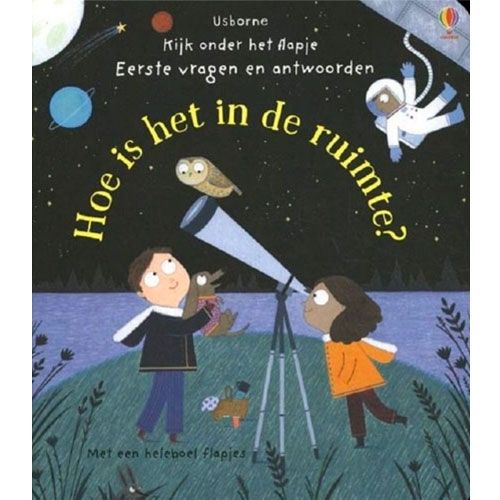 uitgeverij usborne flapjesboek hoe is het in de ruimte? | 1705582 | 0