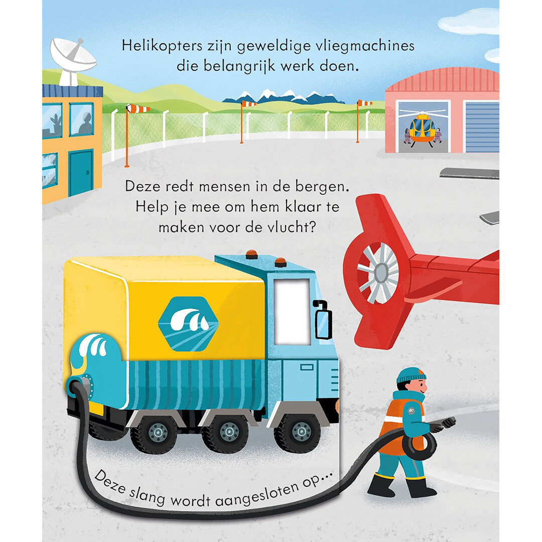 uitgeverij usborne flapjesboek kijk binnen in een helikopter | 1700910 | 1