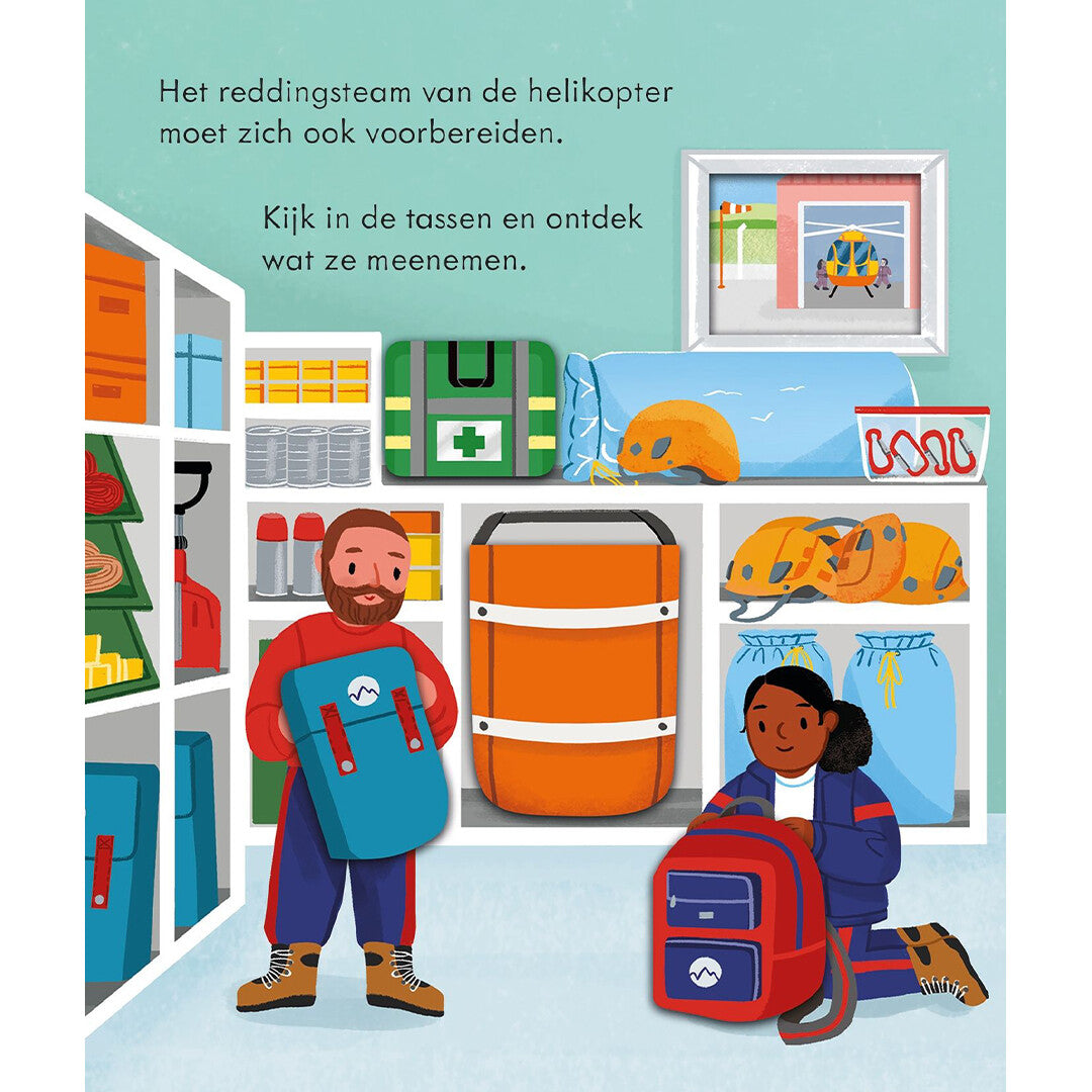 uitgeverij usborne flapjesboek kijk binnen in een helikopter | 1700910 | 3