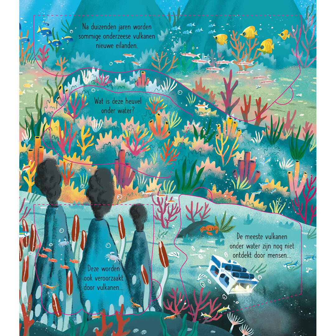 uitgeverij usborne flapjesboek kijk binnen vulkanen en aardbevingen | 1700948 | 4