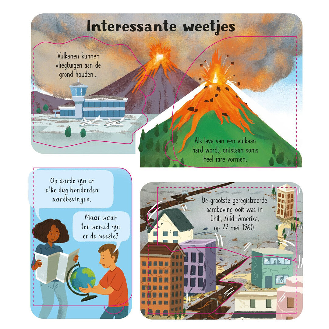 uitgeverij usborne flapjesboek kijk binnen vulkanen en aardbevingen | 1700948 | 5