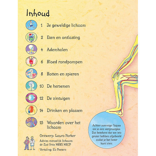 uitgeverij usborne flapjesboek kijk rond in je lichaam | 1706043 | 1