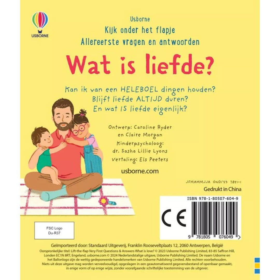 uitgeverij usborne flapjesboek wat is liefde? | 1707604 | 5