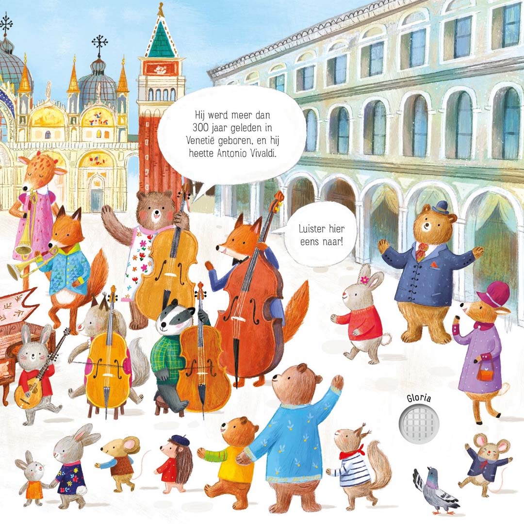 uitgeverij usborne geluidenboek het dierenorkest speelt vivaldi | 1700080 | 2