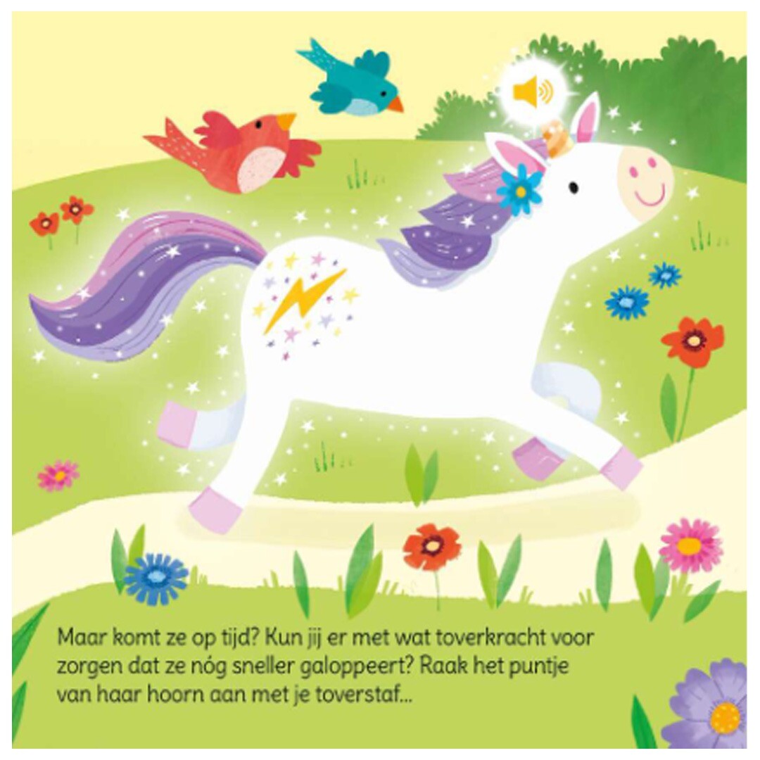 uitgeverij usborne geluidenboek magische eenhoorns | 1700656 | 2