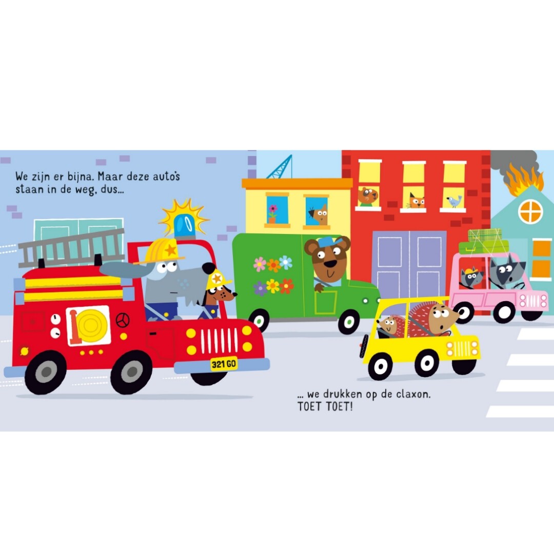 uitgeverij usborne geluidenboek meerijden in een brandweerauto! | 1707693 | 2