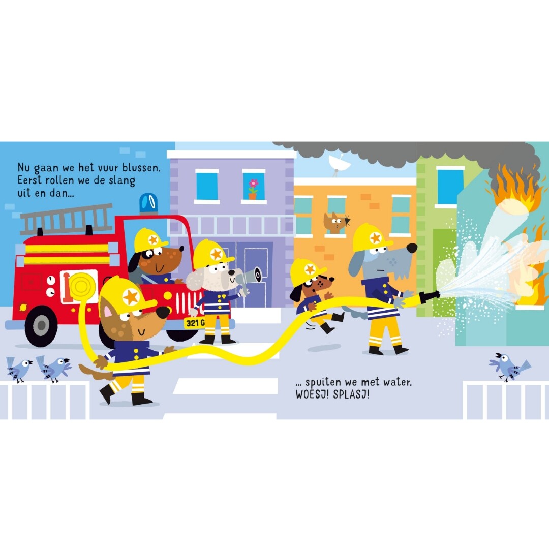 uitgeverij usborne geluidenboek meerijden in een brandweerauto! | 1707693 | 3