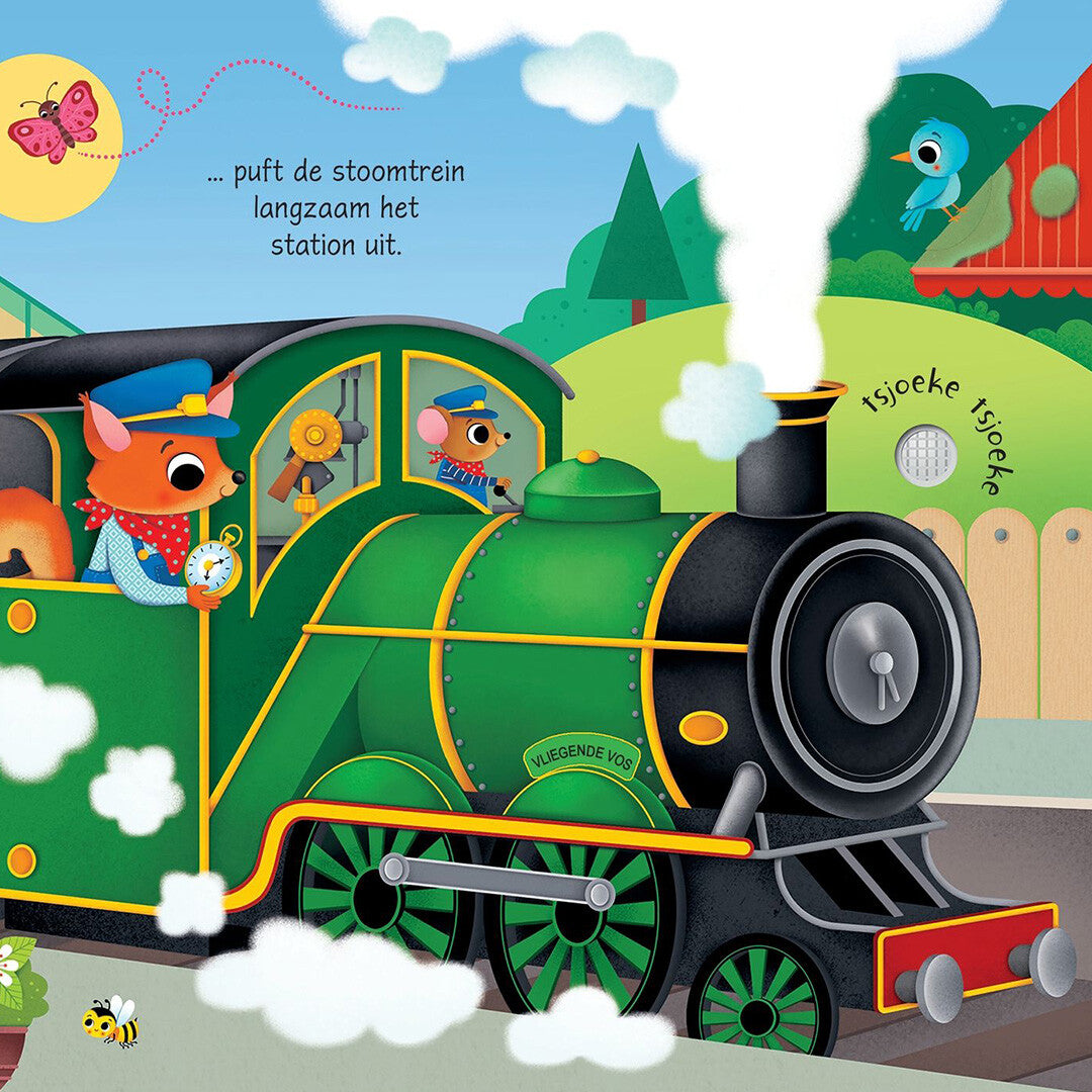 uitgeverij usborne geluidenboek met de trein | 1700943 | 2