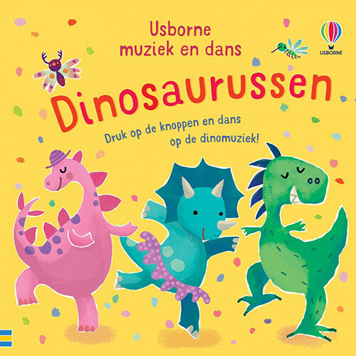 uitgeverij usborne geluidenboek muziek en dans - dinosaurussen | 1701373 | 0