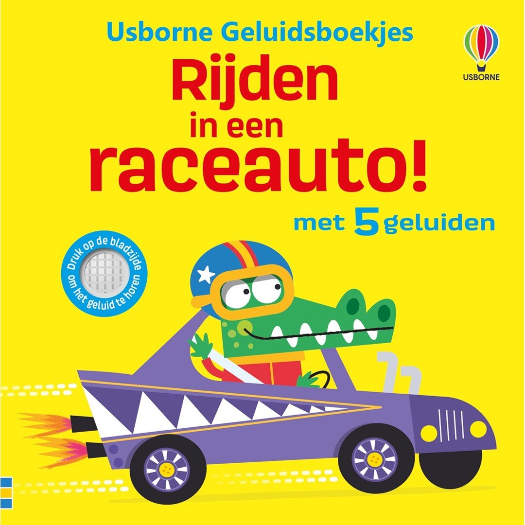 uitgeverij usborne geluidenboek rijden in een raceauto! | 1700826 | 0