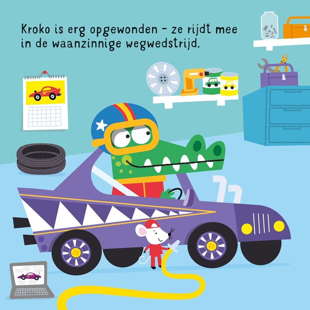 uitgeverij usborne geluidenboek rijden in een raceauto! | 1700826 | 1