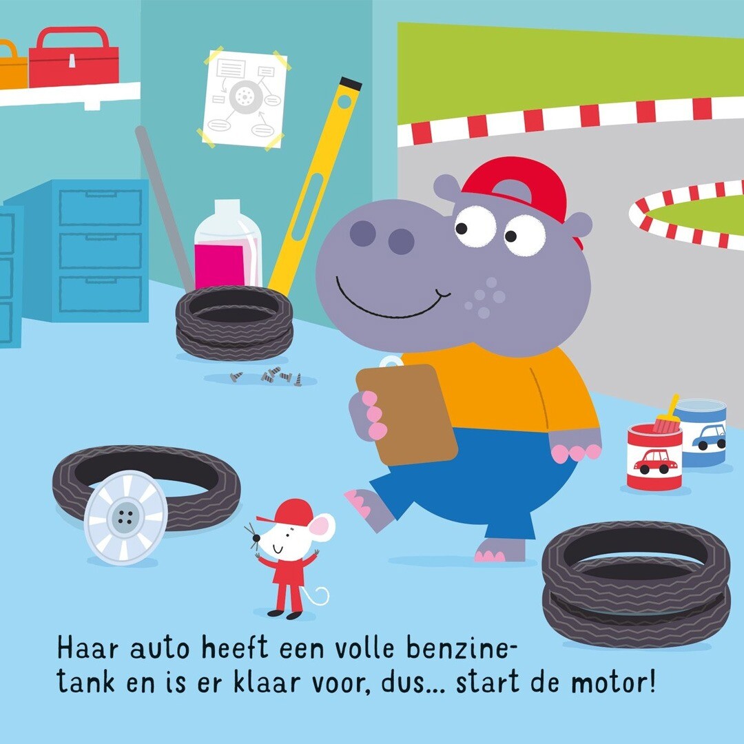 uitgeverij usborne geluidenboek rijden in een raceauto! | 1700826 | 2