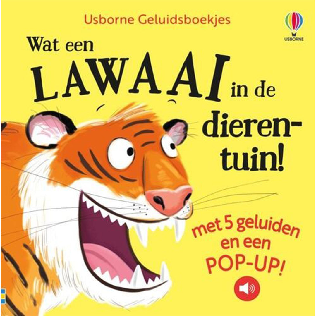uitgeverij usborne geluidenboek wat een lawaai in de dierentuin! | 1