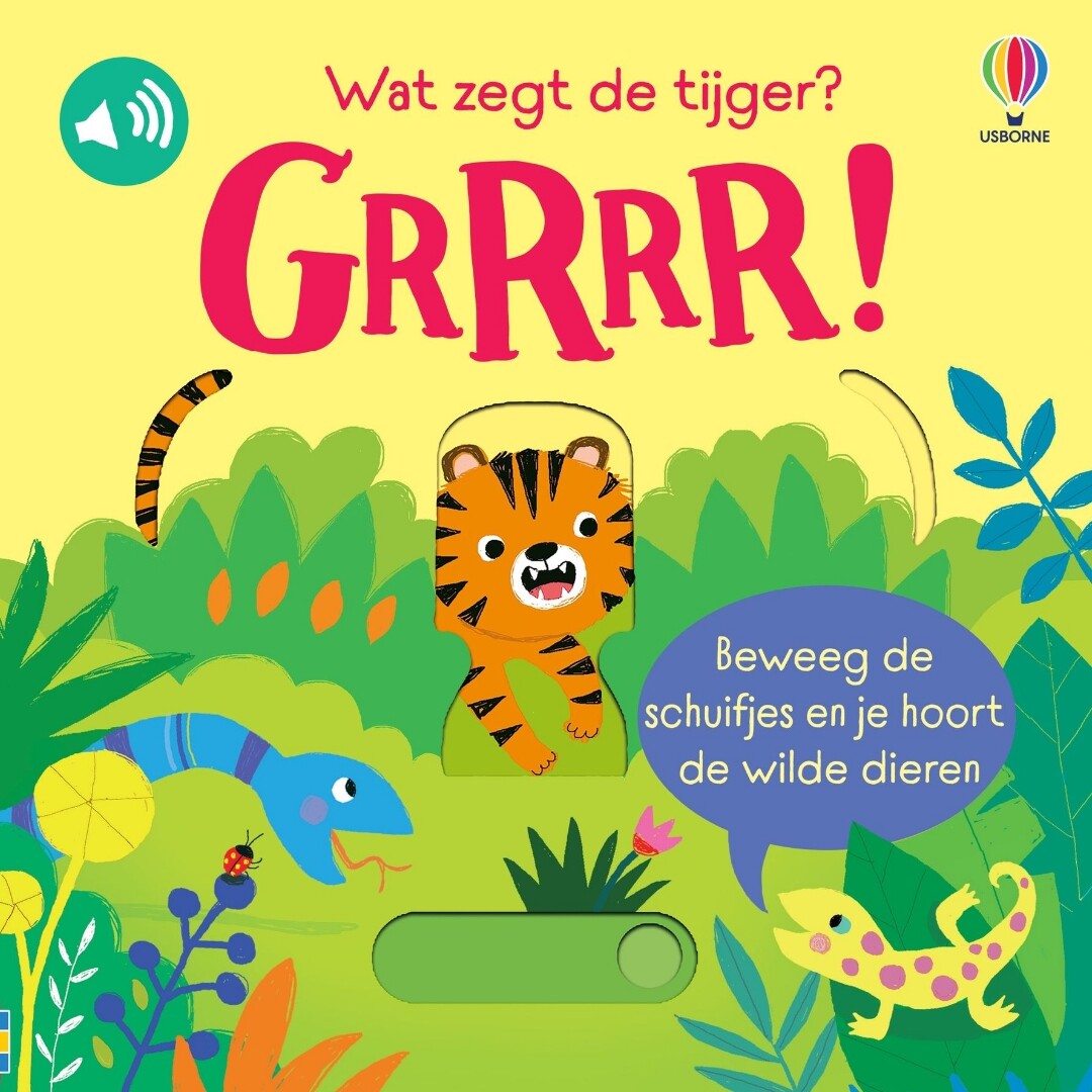 uitgeverij usborne geluidenboek wat zegt de tijger? grrr! | 17010150 | 0