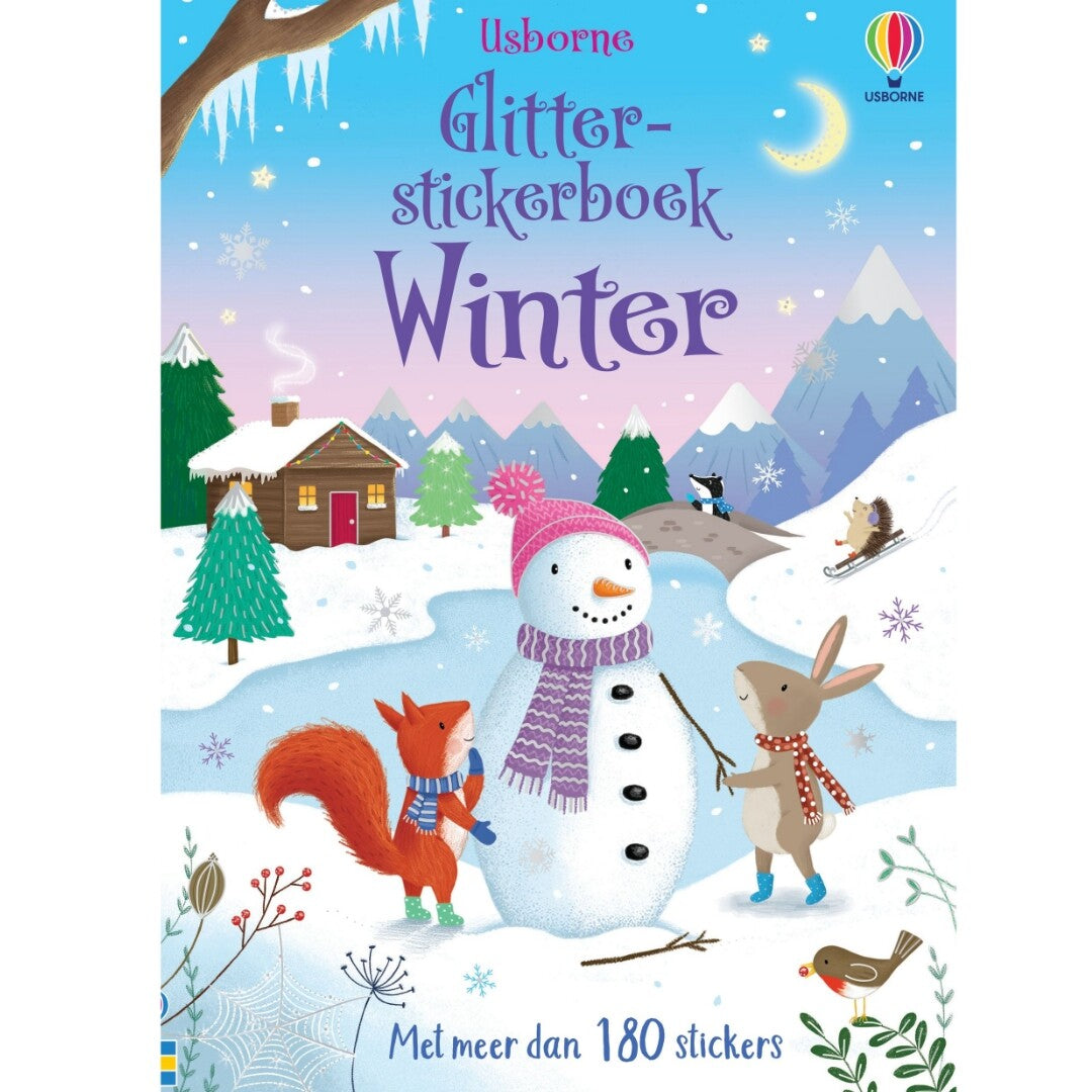 uitgeverij usborne glitterstickerboek winter | 1701942 | 0