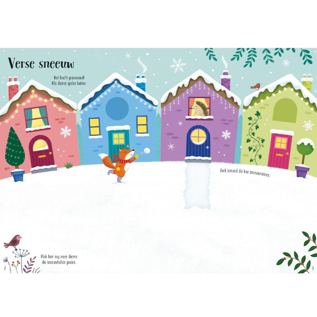uitgeverij usborne glitterstickerboek winter | 1701942 | 1