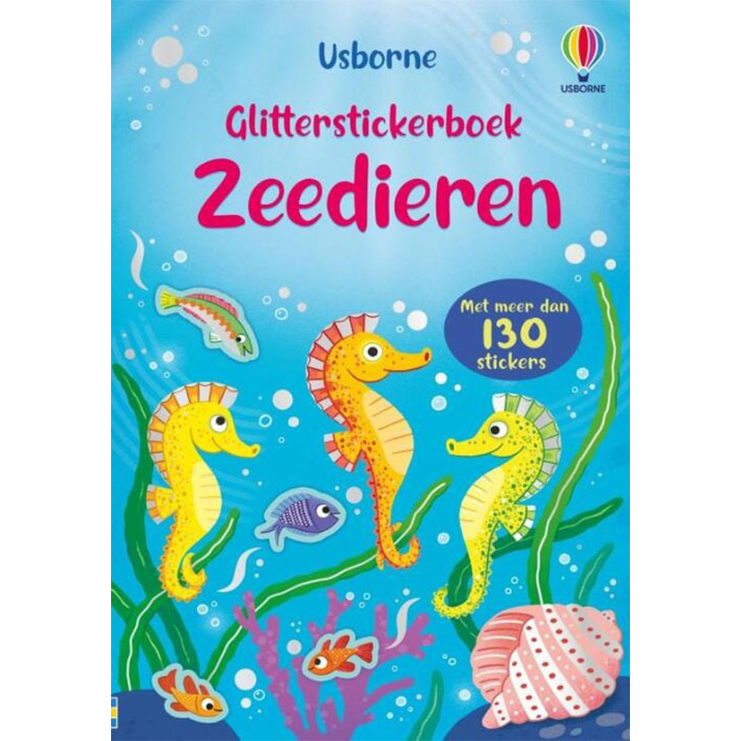 uitgeverij usborne glitterstickerboek zeedieren | 1