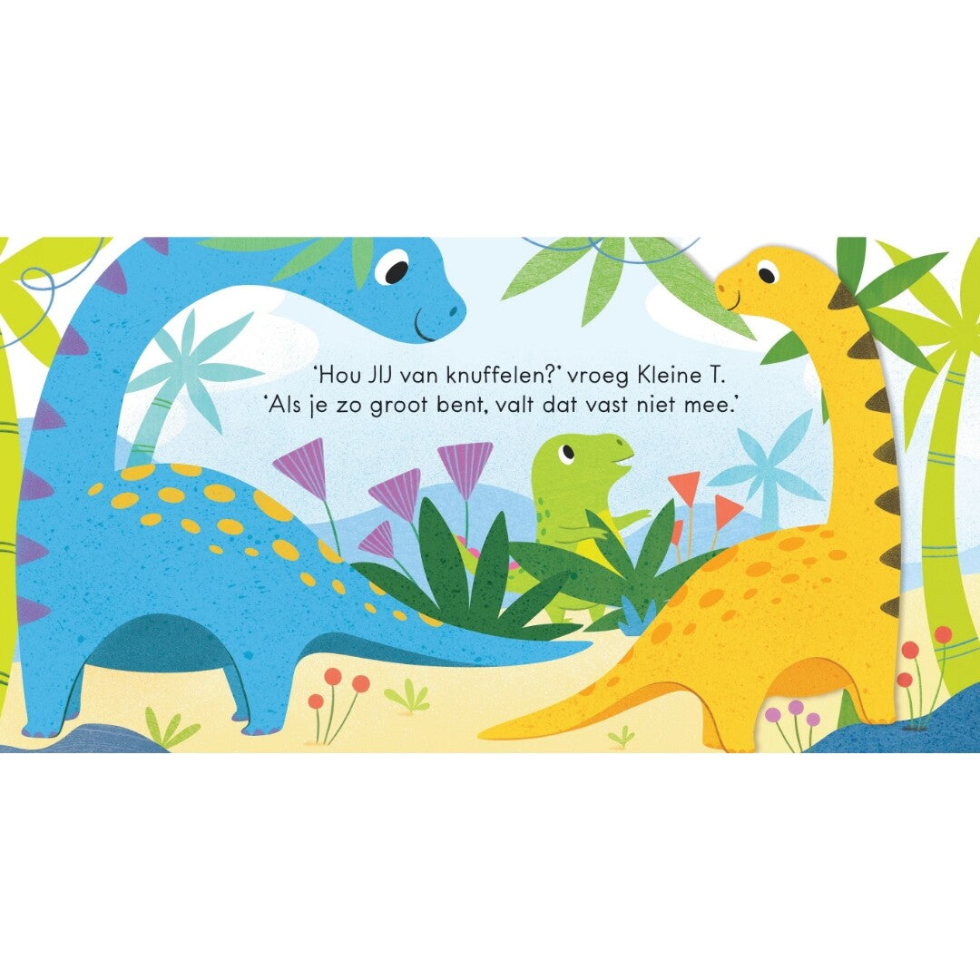 uitgeverij usborne kartonboek dino's houden van knuffelen | 1707692 | 1