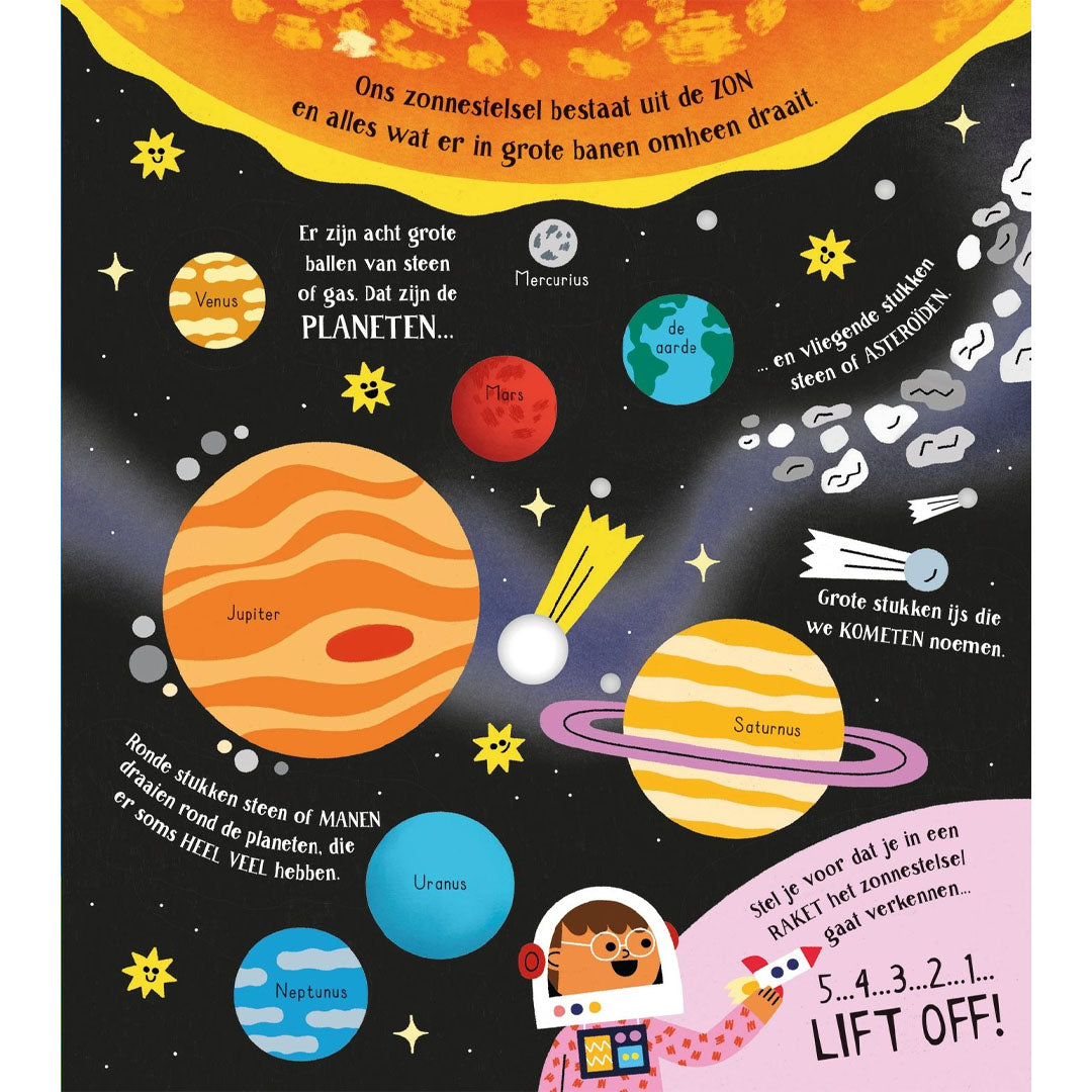 uitgeverij usborne kartonboekje het zonnestelsel | 1700048 | 2